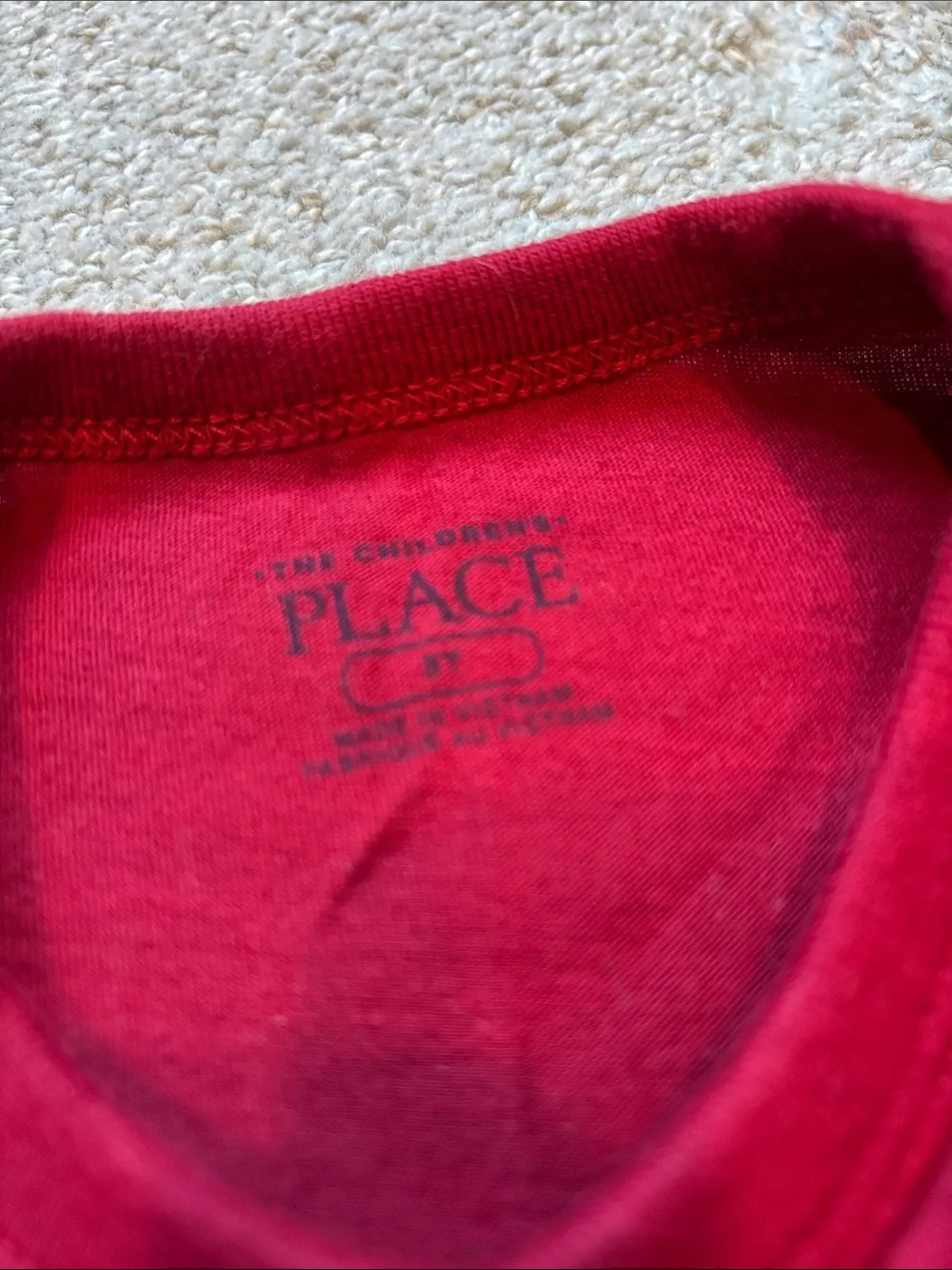 The Children's Place Red 'Team Santa' Long-Sleeve Tee